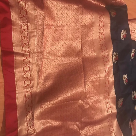 Jute Spun Silk Benarasi Saree With Blouse Piece - Picture 8 of 8